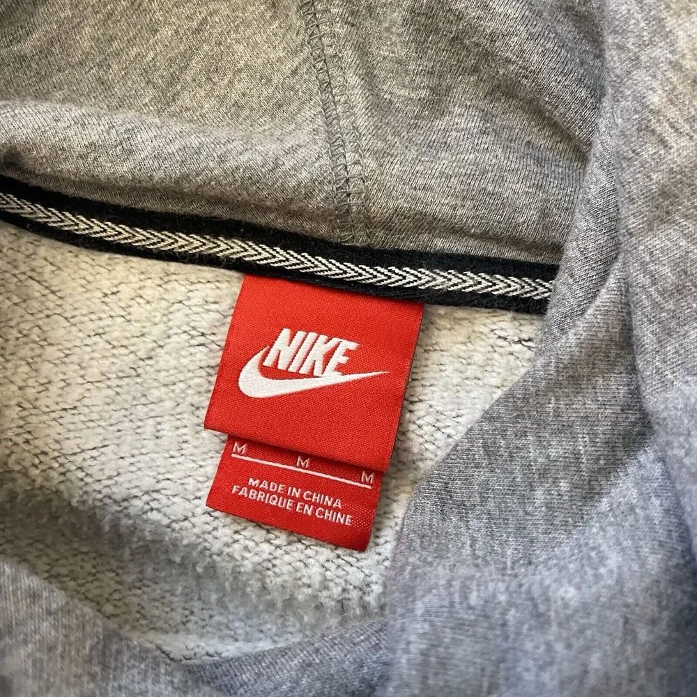 Nike Women's‎ Hoodie Pullover Size Medium Activewear Gray Orange Tag